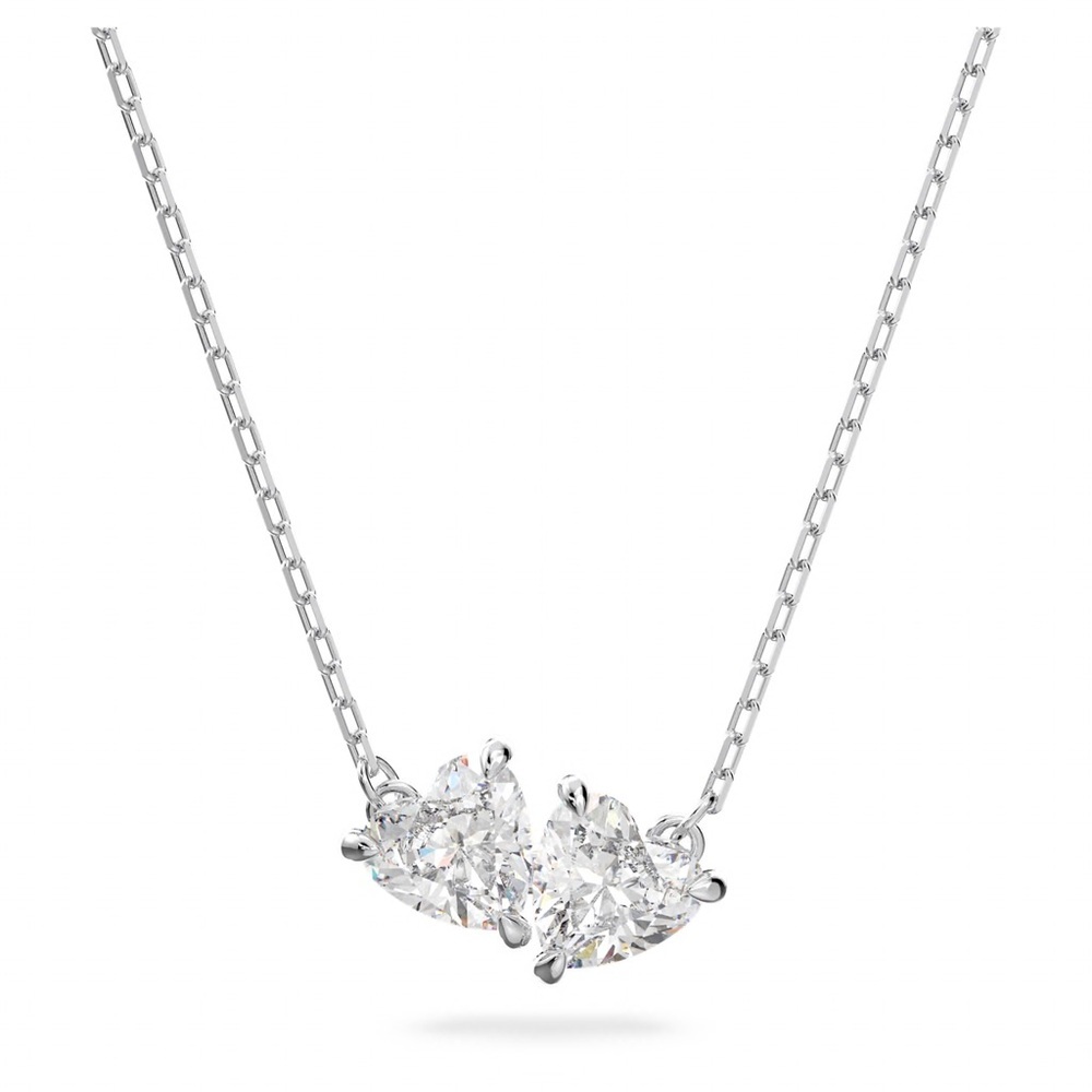 SWAROVSKI Silver Heart Pendant Necklace